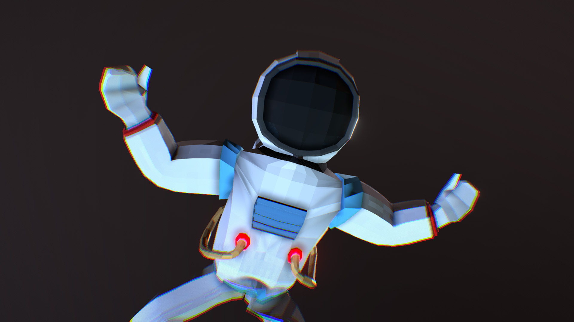 Low-poly astronaut