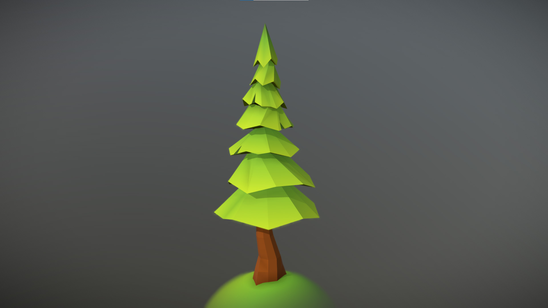 Low-poly strom